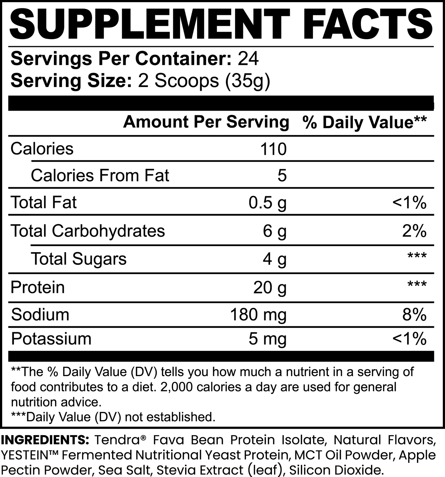 Plant Protein (Vanilla Milkshake)