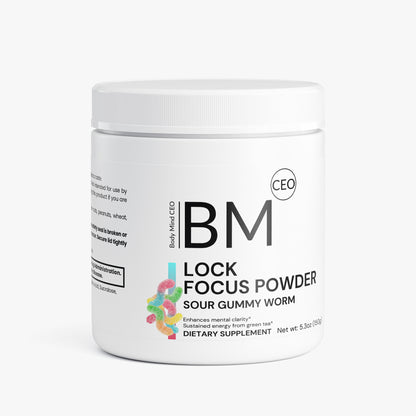 LOCK Focus Powder (Sour Gummy Worm)