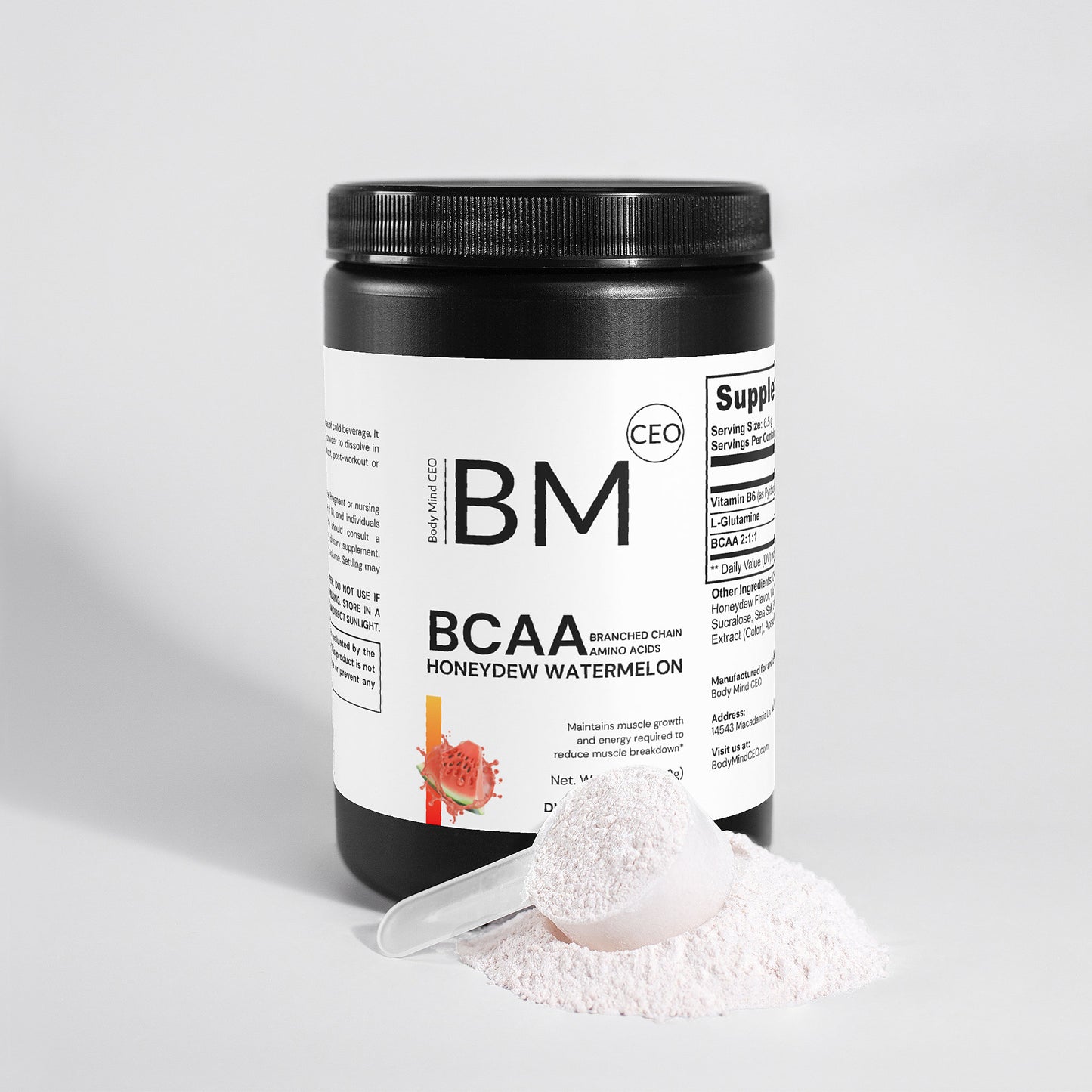 BCAA Post Workout Powder (Honeydew Watermelon)