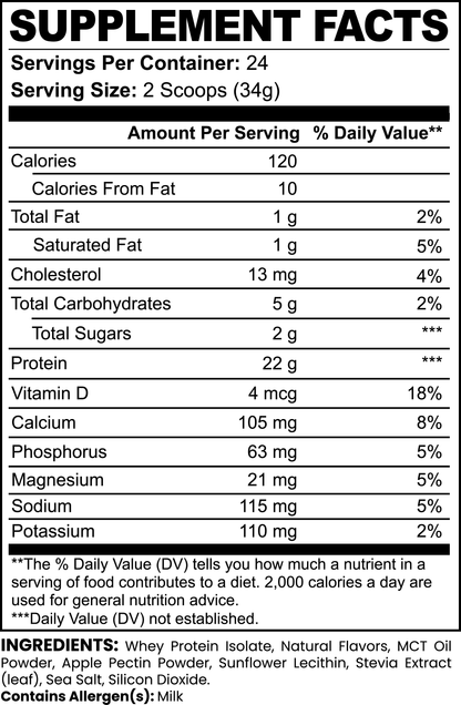 Advanced 100% Whey Protein Isolate (Vanilla Milkshake)